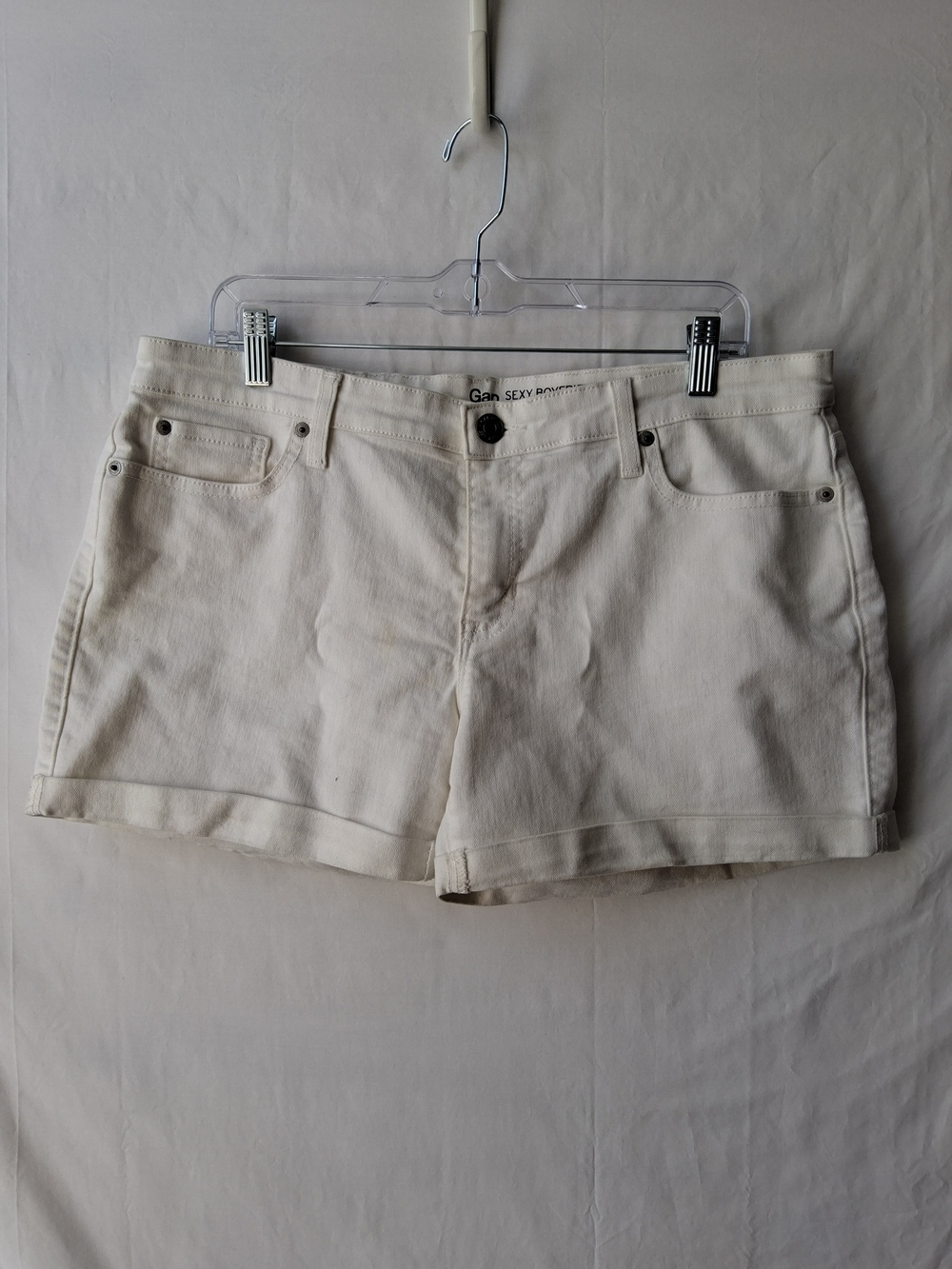 GAP Cream‎ Denim Cuffed Women's Shorts